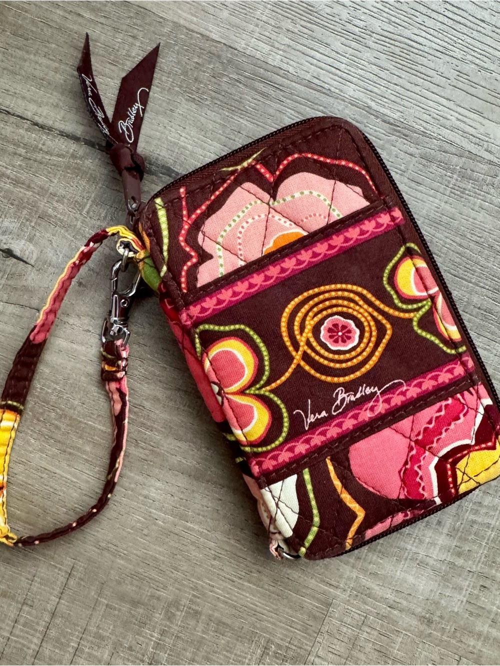 Vera Bradley Buttercup Quilted Wristlet Wallet